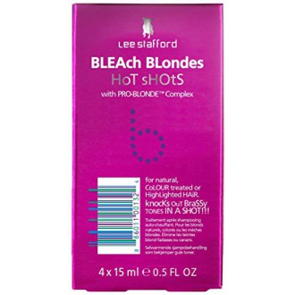 Shots Lee Stafford Bleach Hot Blondes Avec Pro-Blonde Complex 4 x 15ml