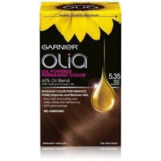 Garnier Olia Huile Propulsé permanent Couleur des cheveux 5,35 moyen doré Acajou 2-Pack