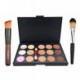 Kit Ucanbe 15 Couleur Concealer Palette Crème Contour Avec Pro Foundation Correcteur Visage Contouring poudre pinceaux de maquil