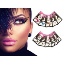 Tattoo Eye temporaire 10 Paires - Transfert Eyeshadow et Eyeliner autocollants par Pinky Petals