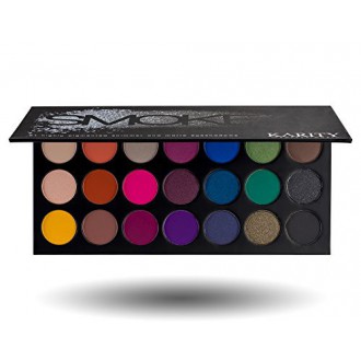 21 Kit de maquillage professionnel Eyeshadow Palette Eye Shadow Très pigmentée Set Pro Palette haut de gamme Formula (Smokey)