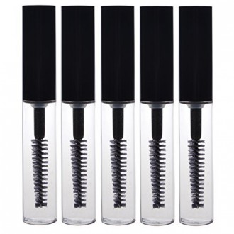 Kloud City® 5 pièces réutilisables Container bouteille vide Tube pour Cils Growth Oil / Mascara avec brosse pour la maison et Vo