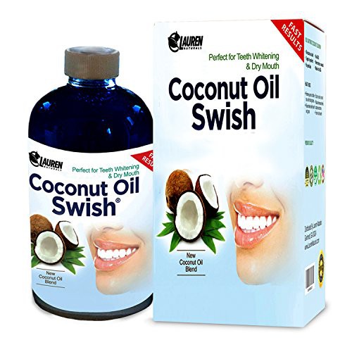 Advanced Formula Oil Pulling with Tongue Scraper - Natural Coconut Oil mouthwa