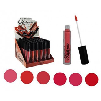 Ensemble de 6 couleurs Madly MATTE Lipgloss Bold &amp; Vivid Couleur Matte Lipgloss Set 3