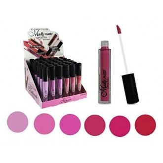 Set of 6 Colors Madly MATTE Lipgloss Bold & Vivid Color Matte Lipgloss Set 2