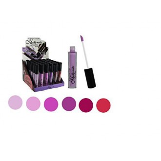 Ensemble de 6 couleurs Madly MATTE Lipgloss Bold &amp; Vivid Couleur Matte Lipgloss Set 4