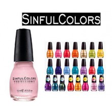 Lot de 10 Sinful Colors Finger Nail Polish Couleur Laque différentes couleurs Aucun Répétitions