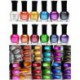 Kleancolor Esmalte de uñas - impresionante metálico del mismo tamaño de la laca (Set de 12 Piezas)