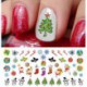 Christmas Holiday Assortment Water Slide Nail Art Decals Set 6- Salon Quality 5.5" X 3" Sheet!