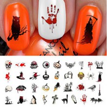 Halloween Nail Decals Assortment 4 - WaterSlide Nail Art Decals - Salon Quality!