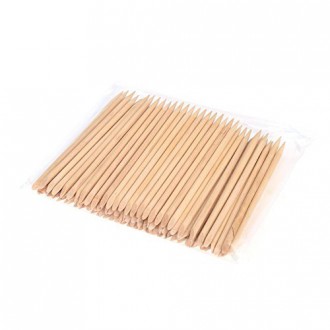 Anself 100pcs Nail Art Design Orange Wood Stick Cuticle Pusher Remover Manicure Care Professional Manicure Tools Accessories