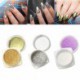 AMA (TM) 3Pcs 1g / Box ongles Glitter Powder Nail Shinning Mirror Powder Makeup Art DIY Chrome Pigment avec éponge bâton