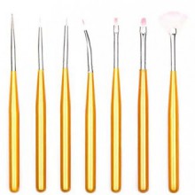 7PCS Nail Art Acrylique Gel UV Dessin Peinture Pen polonaise Brush Set bricolage