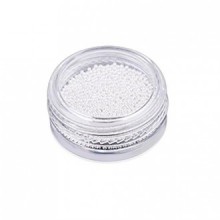 AMA(TM) 3g/Box Gold Silver Nail Glitter Beads Shinning Nail Mirror Powder Do Not Fade Metallic Decorat (Silver)