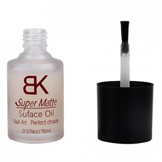 Sankuwen 15 ML Nail Art Polish Magic Super Matte Frosted Surface Oil Top Coat