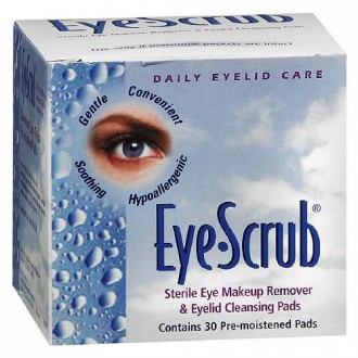 Eye Scrub Sterile Eye Makeup Remover and Eyelid Cleansing Pads