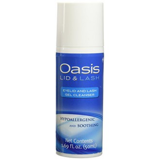 Oasis LID y Pestañas de párpados y pestañas Calmante Gel limpiador, 1,69 onza