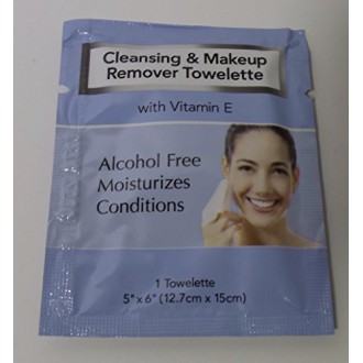 GRANDS NETTOYANTS &amp; MAQUILLAGE WIPES REMOVER (45) INDIVIDUELLEMENT SCELLÉS AVEC VITAMINE E