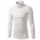 Ropa para hombre, Neartime ocasional alta collar Jerseys Tops invierno caliente (XL, Blanco)