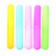 KLOUD City ® Pack of 5 Different Color Plastic Toothbrush Case/Holder for Travel Use (Style ONE)