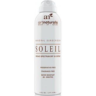 Art Naturals SPF 30 Broad Spectrum Sunscreen Spray 6 oz -Water Resistant 80 Minutes - With the best Natural & Organic