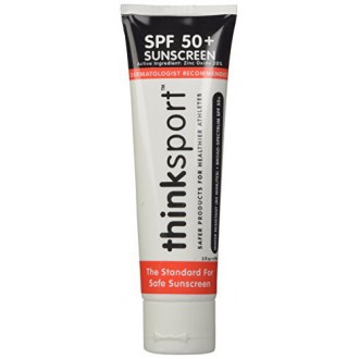 thinksport SPF 50 Plus Protector solar, de 3 onzas (Embalaje