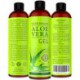 Gel de Aloe Vera - 99% Orgánica 12 oz - NO xantana, por lo que absorbe rápidamente la no deja residuos pegajosos - VER LOS RESUL