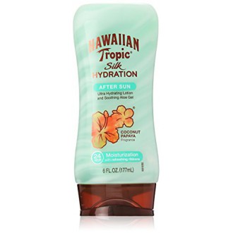 Hawaiian Tropic seda hidratación hidratante Protección Solar After Sun Loción - Coco Papaya, de 6 onzas