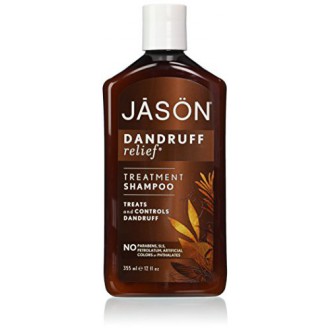 JASON Cosmética Natural Alivio caspa champú, romero, aceite de oliva y jojoba, 12 onzas