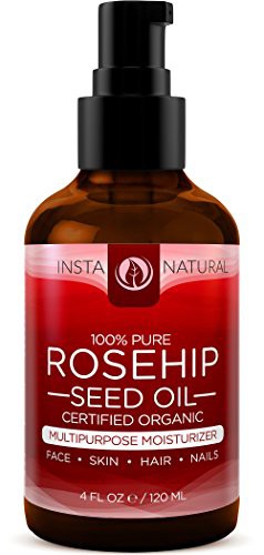 Aceite de rosa mosqueta, aceite de rosa mosqueta para cara, virgen y  orgánico, aceite para el cabello, aceite para cutículas, aceite corporal,  aceite