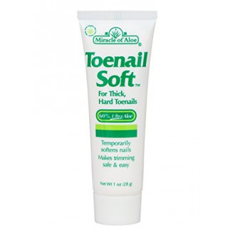 Miracle de l'Aloe Toenail souple 1 Oz Nail temporaire Adoucissant crème avec 60% Ultra Aloe. Formule active rapide qui fonctionn