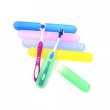 Amgate Plastic Toothbrush Case for Travel Use, Pack of 10 PCS Different Color Toothbrush Holder (Not with Toothbrush)