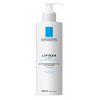 La Roche-Posay Lipikar Leche Corporal de lípidos Regeneradora Loción corporal con manteca de karité, 13.5 Fl. Onz.