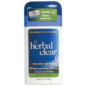 Herbal Clear Mountain Fresh Air Déodorant, Alpes suisses Lichen, 1.8 Ounce