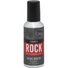 CRYSTAL DEODORANTS ROCK BDY SPRY, ONYX STORM, 4 FZ