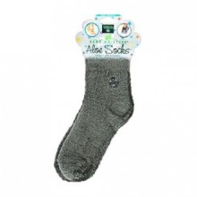 EARTH THERAPEUTICS SOCKS, ALOE infusé, GRIS, PAIRE