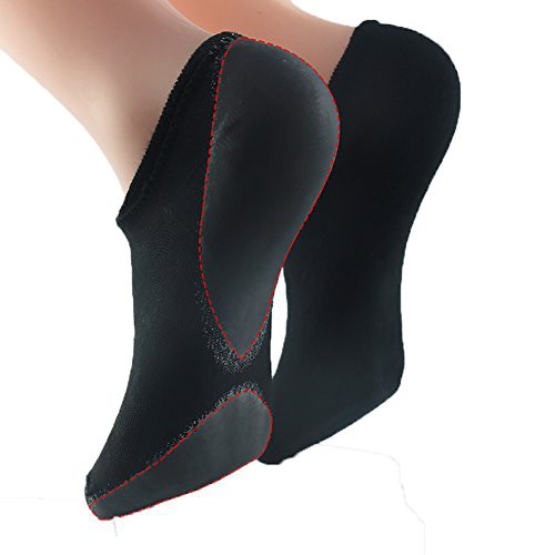 Makhry No Show Gel Lined With Heel and Forefoot Socks