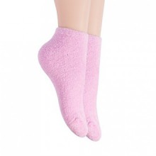 Bucky Aloe-Infused hydratantes confortables Socks Spa pour la protection Pédicure, Rose, 0,15 Pound