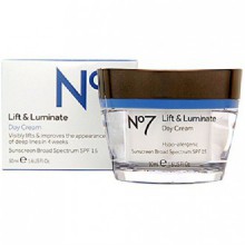 BOOTS No7 Lift & Luminate Day Cream SPF15 1.6 Fl. Oz/ 50 ml