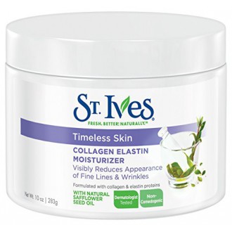 St. Ives Timeless Skin Facial Moisturizer, Collagen Elastin 10 oz