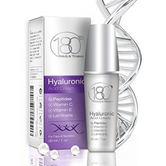 180 Cosmetics Crème Acide Hyaluronique avec Peptides et de vitamine C - se débarrasser des rides du jour 1 pour 40+ ans, Super S