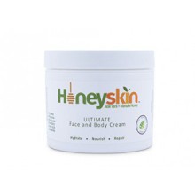 Honeyskin Organics Aloe Vera + Manuka Honey Face and Body Cream for Rosacea, Eczema, Psoriasis, Rashes, Itchiness, Redness