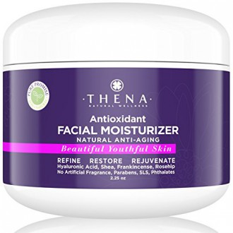 Antioxidante hidratante facial con ácido hialurónico para las mujeres y los hombres | Natural El mejor anti-envejecimiento facia