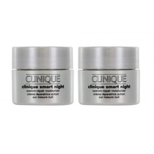 Clinique intelligente Nuit Custom-Repair Hydratant Crème à sec Peau mixte - 1 oz / 30ml (2 x 0,5 oz / 15ml chacun)