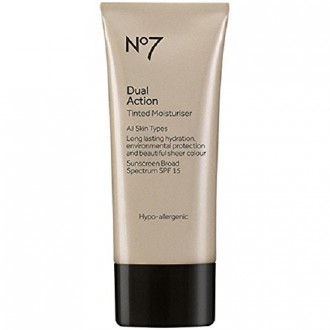 Boots No7 doble Hidratante Feria Acción Tinted 1,6 oz (SPF15)