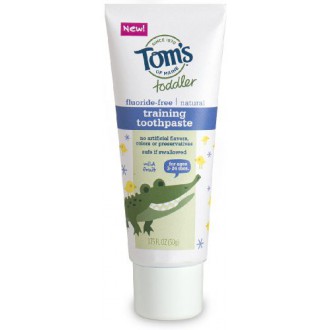 Tom de Maine de niños pequeños Pasta de dientes-fluoruro natural libre de gel, fruta suave, 1,75 onza, 3 Conde