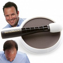 DermMatch: pelo más grueso en la tierra. Pérdida de cabello natural Corrector para los hombres y de las mujeres (Brown oscuro)