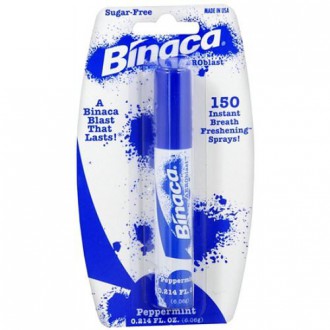 Binaca blast Breath Vaporiser saveur de menthe poivrée (pack de 6)