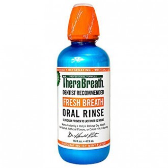 Therabreath Dentiste Fresh Breath Recommandé Rinçage Oral (Icy Mint, Pack of 1)