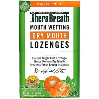 TheraBreath Mouth mouillants Pastilles, Mandarin Mint (100 ch)